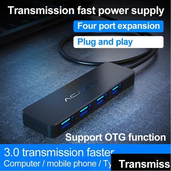 Станции стыковки Acasis USB Hub 3.0 MTI Splitter 4 Port 2.0 для Len Book Pro PC 3 0 Expander Power Drop Computering Computerin Networkin DHW9N