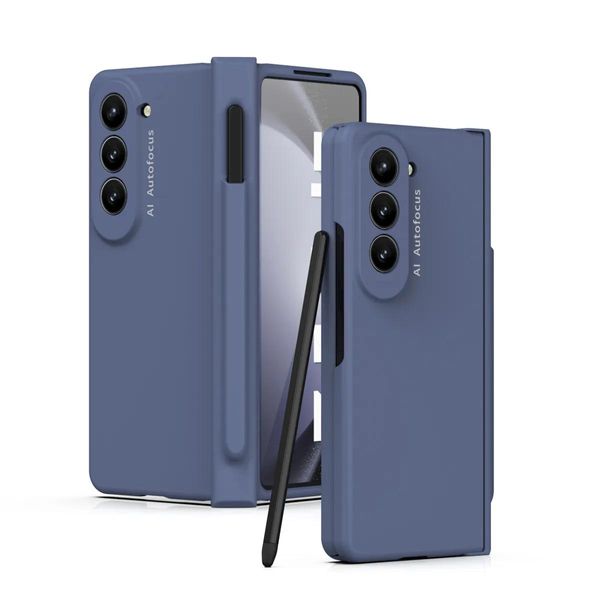 Fälle Multiple Farbe für Samsung Galaxy Z Fold 5 Hülle Stifthalter Scharnierschutzglas Film Bildschirmabdeckung