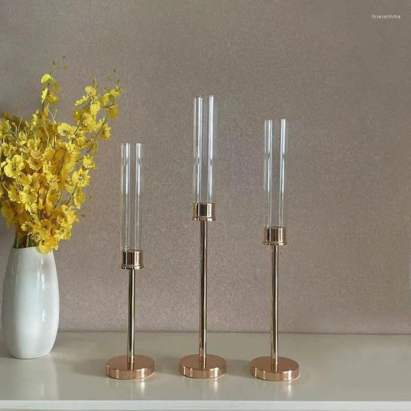 Candele 10pcs 30pcs DECORAZIONI ACRILICA CANDLESTICH