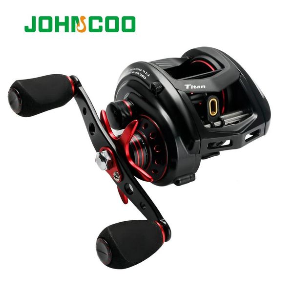 Rods Johnceo Fishing Reel MT200 Bait Casting Reel Big Game 13kg Max Drag Jigging Fishing Reel 11+1 BB 7.1: 1 Baitcasting Reel