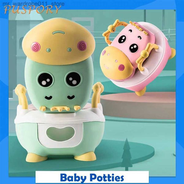 POTTIES Sedili per bambini Potties Cine Carteon Mows non Slip Bottom Child Child Child Toddler Splash Proof Allenamento Nuovo Potties Bennato Urinatoio Q231223