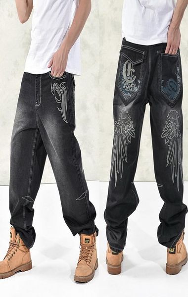 Nuovo stile largo di moda Men039s jeans hip hop ballerini sciolgono jeans boys jeans jeans rap plus size 30461329193