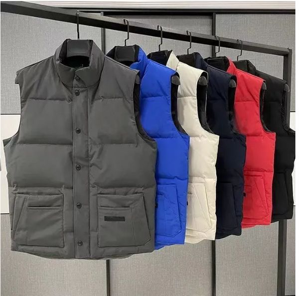 Mens gilet inchado colete jaquetas de marca branca designer outono inverno luxo para baixo mulher colete penas cheias material casaco grafite cinza preto branco pop casal casaco xxl