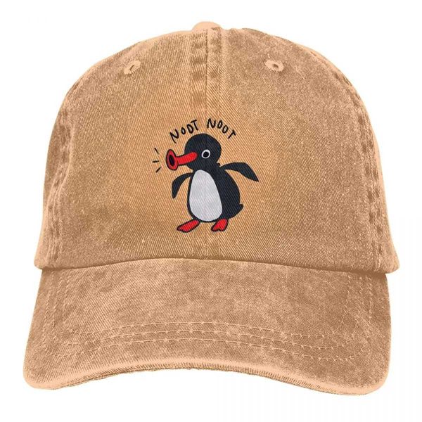 Ball Caps Noot Baseball Cap Men Hats Women Soiro Защита Pinga Pinga Penguin TV Caps J231223