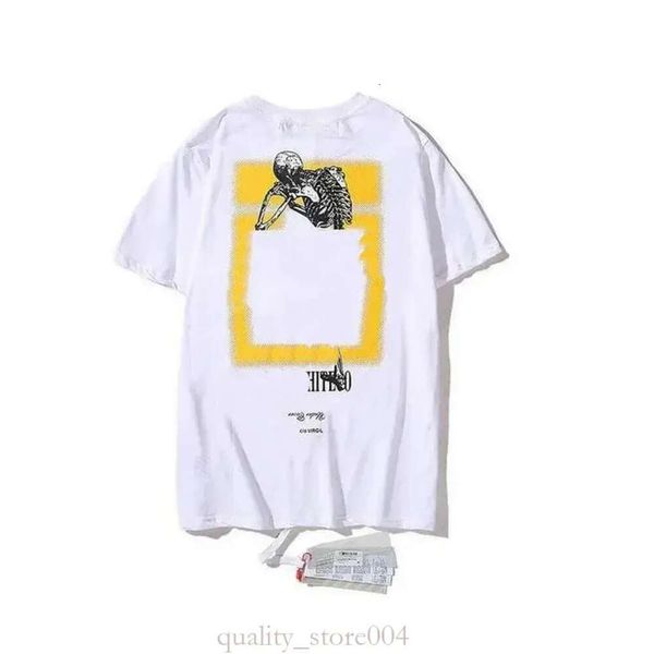 Summe t Herren aus weißer weißer Scheiße T-Shits Loose Tees Tops Mann Casual Luxuys Kleidung Steetwea Shots Sleeve Tshits Offs White 823