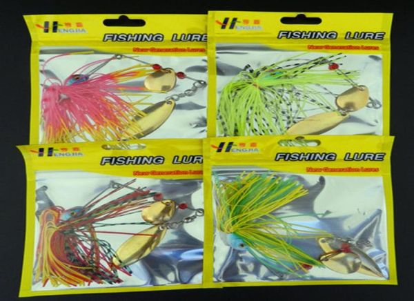 Nova chegada BuzzBait Fishing Lure Lure Rubber girping Spinner Isiga iscas artificiais Baits1567398