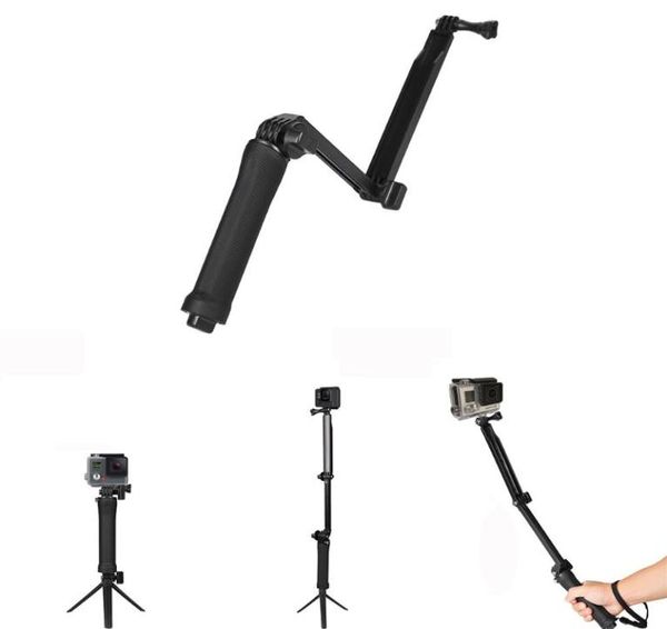 Go Pro Accessoires 3way Hand Grip Stativ Monopod Selfie Stick für 7 6 5 4 3 SJ8Pro Yi 4K DJI Osmo Action Camera H8 H9R2951015