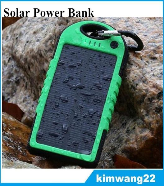 Universal 5000mAH Güneş Şarj Cihazı Su geçirmez Güneş Paneli Akıllı Telefon Pedi Tabletleri için Pil Şarj Cihazları Kamera Mobil Güç Bankası Çift 1141613