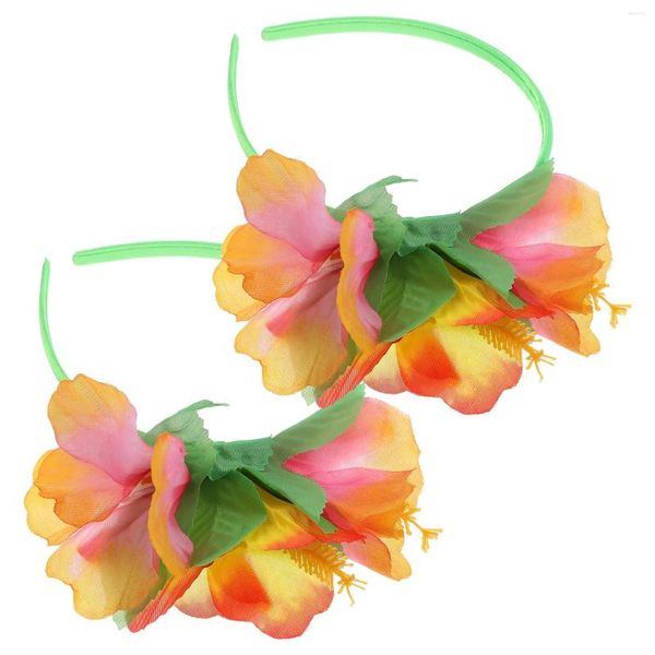 Bandana Hawaiian Flower Head Bands For Women Flowers Acessórios de cabelo Estilo decorativo