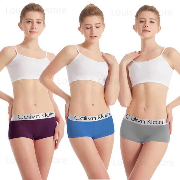 Frauenhöfen komfortable nahtlose Modal Boxer Hosen Brief Druck Frauen Unterwäsche Sport Fitness Dessous sexy Pack Gesäß Boxer Slips T231223