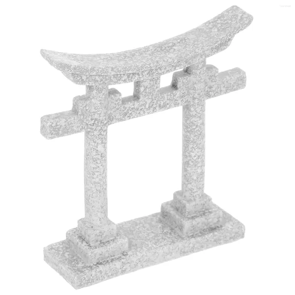 Decorações de jardim abrigam japonês torii modelo decoração em miniaturas portões domésticos estatuetas adereços