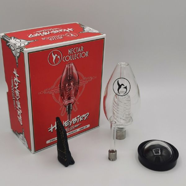 Kit de milho de luto de luxo kit de néctar kits acessórios para fumantes com titânio de cerâmica Quarzt TIP DAB BONGS DE VIDRO MINI PIPES DE ÁGUA