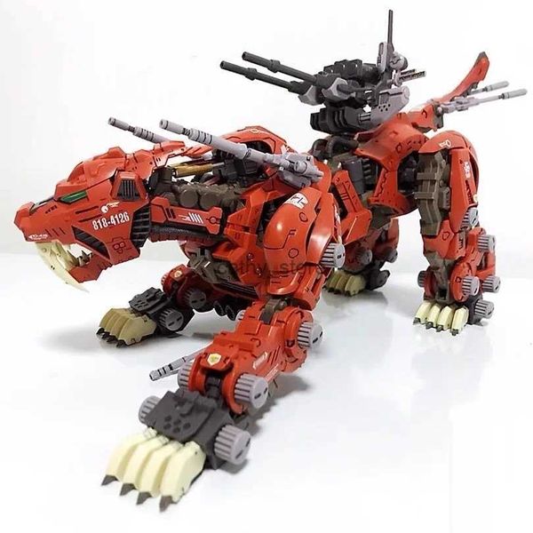 Kits de construção de modelo BT Blocos de construção ZOIDS EZ-016 Red Saber Tiger 1 72 Escala Kit de plástico de ação completa Montar modelo presentes de Natal para criançasL231223