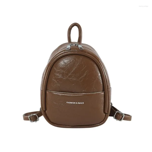 Schultaschen 2023 Rucksack Vintage Small Rucksack Fashion Double Gurt Umhängetasche für Mädchen