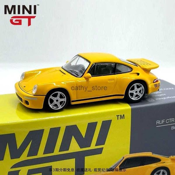 Elektro-/RC-Auto TSM MINI GT 1 64 RUF Luff CTR Klassisch modifizierter Sportwagen Simulationslegierungsauto Modell 358 #L231223