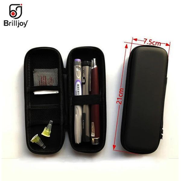 Taschen Brilljoy New Insulin Cooler Stiftkoffer tragbarer isolierter diabetischer Insulin -Reise -Drogenfall -Gefrierkasten Bolsa Terma Ice Bags