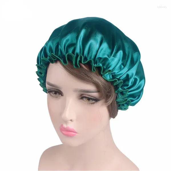 Ben spazzole per il trucco Capillini in cofano in raso reversibili Capochi strati Regola il cappello da copertina della testa del cappuccio notturno per il sonno per gli accessori per lo styling elastico ricci