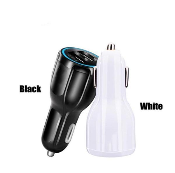 QC 30 CAR Charger Quick Charging Adapter для Samsung S10 Huawei Tablet 2 Port Dual USB Fast Car Phone Chargers5140017