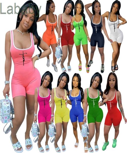 11 Cores Mulheres Bodycon Pacotes Carta de verão Roupas impressas de ioga sexy calças fitness pajama