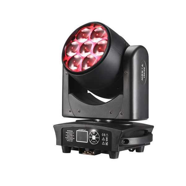Lyre Sharpy LED Beam + Wash 7x40W 4 in1 RGBW Zoom mobiles DMX für Nachtclub, DJ, Disco, Party, Bar, Bühnenbeleuchtungsausrüstung