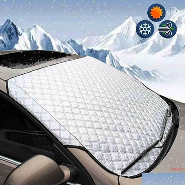 Auto Sun Shade 147x70 cm Windsn Er Window Sn Sunlight Sun Frost Ice Snow Polves Protector Delivery Delivery Delivery Automobili Accesso Interni Accesso DhSow DHSOW