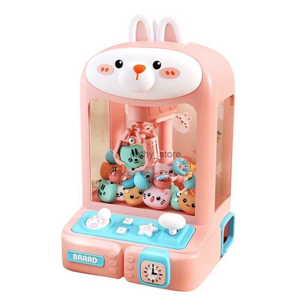 Noel Oyuncak Malzemeleri Mini Pençe Makinesi Dispenser Oyuncak 10 Dolls 10 Capsule Crane Oyuncakları 3 yaşında ve Yukarı Hediyeler ve Boysl231223