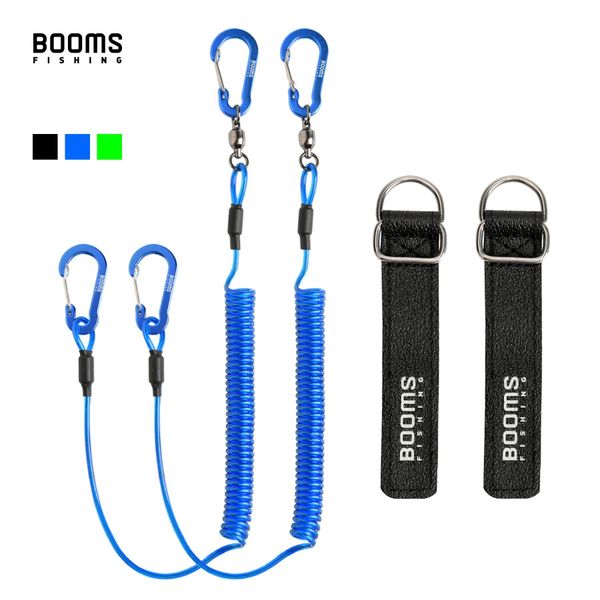 Accessori boom pesca di pesca t02RB1 Asta di pesca Tether Boat Kayak Paddle 2m Canno d'elasticità per utensili per utensili da pesca a canne cinghia 4 pezzi/set