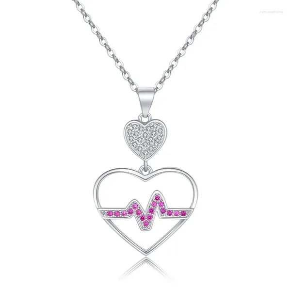 Catene fashion Heart Collace per donne irregolari Gioielli Clavicle Gioielli Accessori geometrici di rame regalo per le vacanze