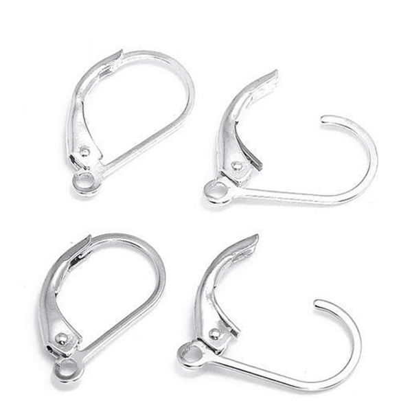 10 pezzi lotto 925 ganci di le orecchie in argento sterling ganci che trovano componenti per regalo di gioielli di moda artigianale 16mm W230274K