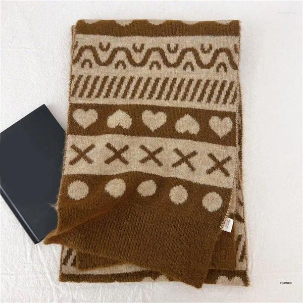 Schals trendy kariertem Schal lange große übergroße vielseitige und modische gestrickte Unisex Winter -Accessoire für Damen