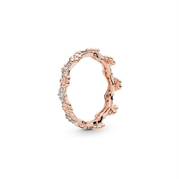 18k Roségold Ehering Hochwertige Box Mode -Blumenkronenringe Frauen Herren Hochzeit CZ Diamond Geschenk Ring302e