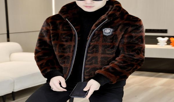 Herbst Leder Jacke Winter Men039s Top Designer Ferret Fur Coat Senior Frauen039s Komfortable dicke warme Windbreaker S4XL4780707