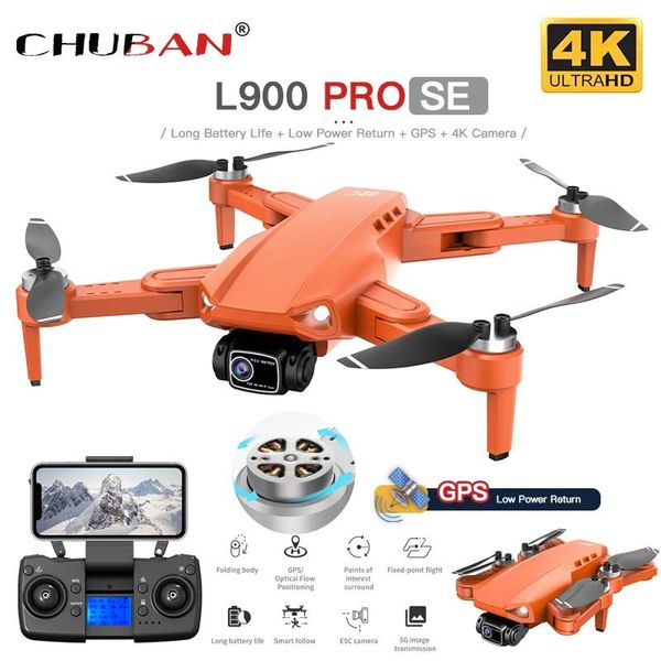 Аксессуары L900 Pro Se GPS Drone Profesional 4K HD 5G Wi -Fi FPV -камера Quadcopter с бесщеточным двигателем RC Mini Dron для детских игрушек подарок