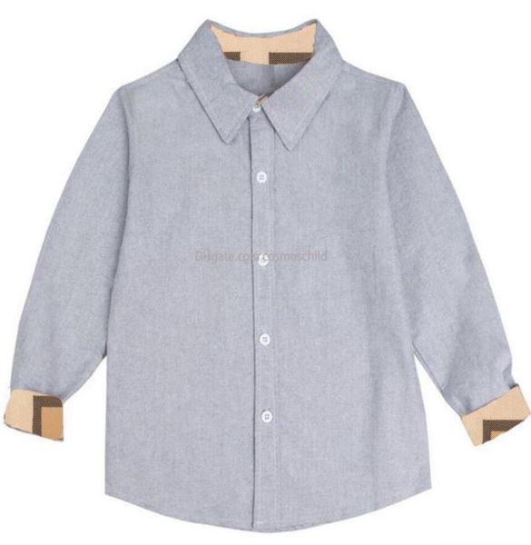 Baby Boy Designer -Shirts Langschläfe Lappel -Strickjacke Hemd Casual Kinder T -Shirt Gentleman Blusen Tops Kleinkinder Jungen Kleidung1848797