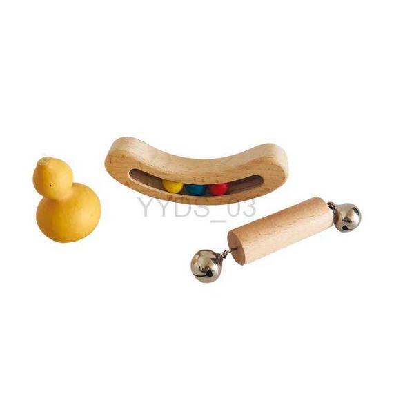 Brinquedo para bebês montessori, materiais nido, chocalho de madeira, mordedor natural, item para agarrar, jogo de som para recém-nascidos, habilidade motora fina, práticazln231223