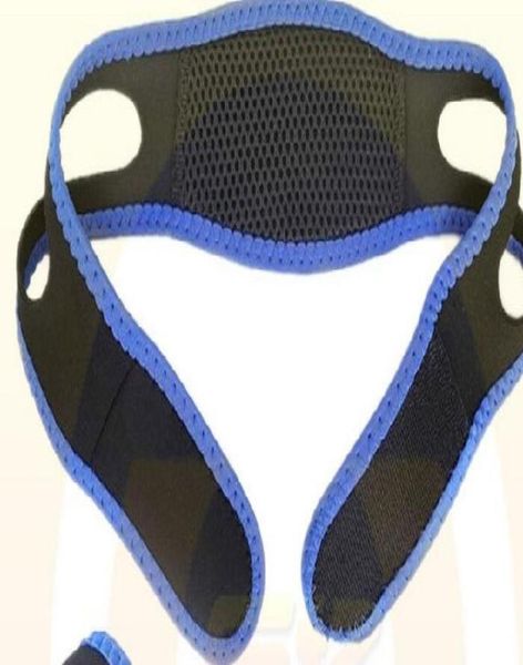 2 pezzi Anti rusorio cingola in neoprene Stop russare alla cintura di supporto al mento Anti Apnea Mancella Soluzione Dispositivo di sonno1703270