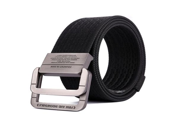 Cinture di tela nere da caccia da uomo cinghie di jeans cinghie maschili donne tattiche alla fibbia cintura nylon casual ceinture homme5103428