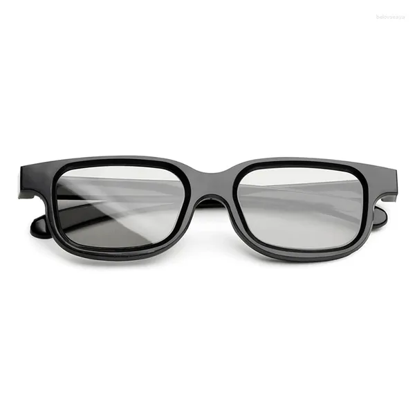 Óculos de sol Quadros 2pcs polarizados óculos 3D passivos para TV Cinemas Real Cinema Cinema Miopia Clips Men Oculos InteLigente