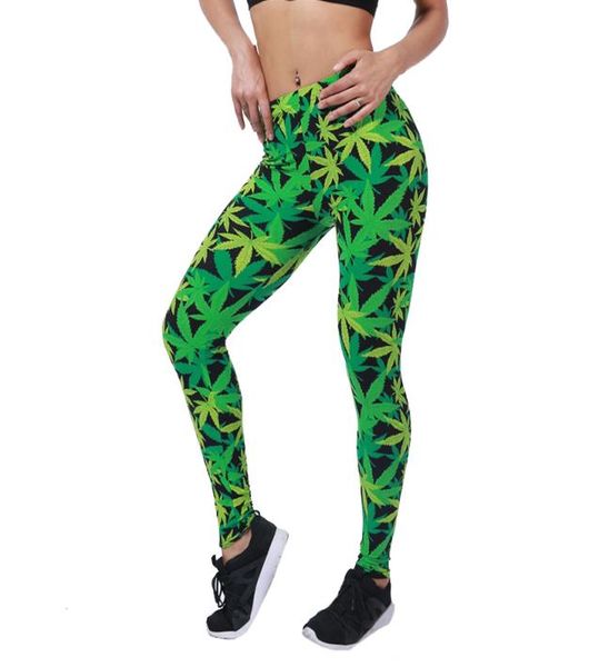 Neuankömmlinge Druck Leggins Push Up Fitness sexy Cartoon 3d Frauen Hochqualität lässige Leggings Zebra Grüne Blatt Floralhose3739957