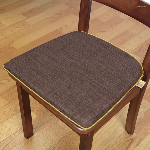 Подушка индивидуальная u-форма простые хлопковые льняные подушки для сиденья столовой Съемки Съемные и моют не скользящие коврики