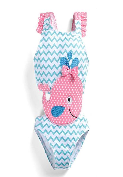 Novo 2019 Cute Kidswear Awear One peça Girls Swimsuit Kids Terno de natação feminino Biquíni Kids Terno de banho Conjuntos de crianças A43685011689