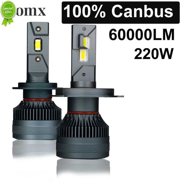 Faróis Novo Domx Canbus H4 H7 Carrinho de carro LED H1 H7 H11 9005 HB3 9006 HB4 LED AUTO