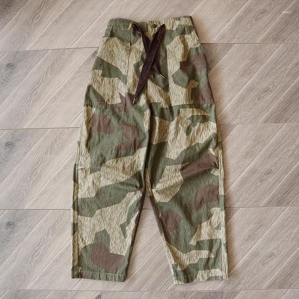 Calças masculinas Kapital Kountry Camuflagem de grandes dimensões do exército casual Homens Green Mulheres Licultas Canetas