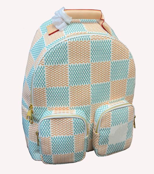 2024 Son boyalı renk dalgalanma sırt çantası sırt çantaları, erkek ve kadın için deri sırt çantaları seyahat etli sırt çantaları erkekler erkekler okul çantası paketi