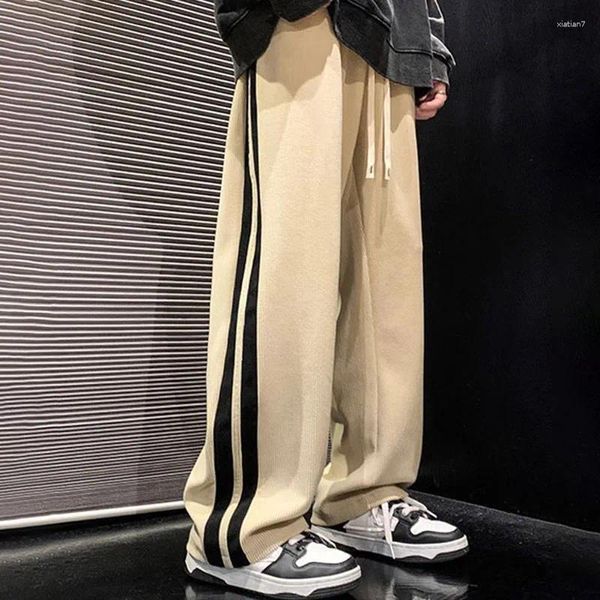 Herrenhose Frühling Herbst Cord Casom Lose Weitbein lang koreanische Mode Frauen Straight Hosen Streetwear