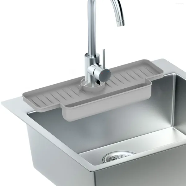 Küchenarmäuren Waschbecken Ablasskissen hinter Wasserhahn Silikonmatte kleiner Schüssel Abflusser mit Tablettkeksen rollen accesorios de cocina