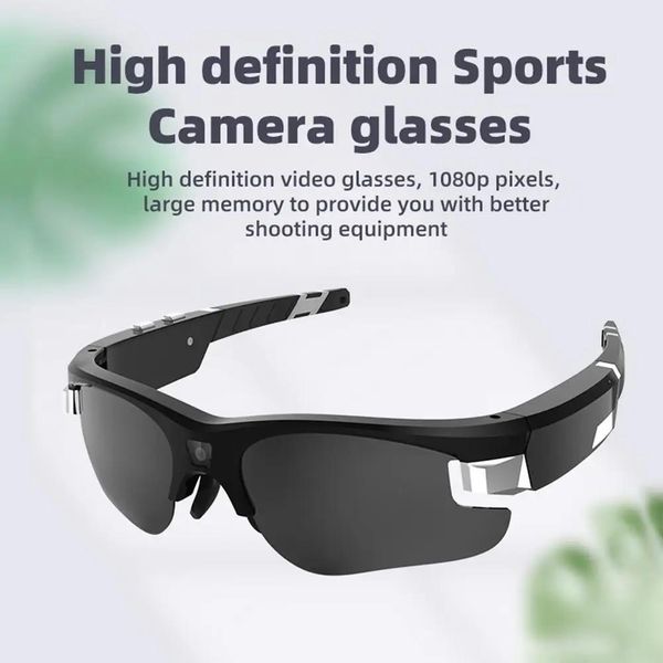Occhiali da sole Nuova fotocamera HD 1080P Occhiali intelligenti Lenti polarizzate Occhiali da sole Fotocamera Action Sport Videocamera Occhiali Supporto Scheda di memoria 128G