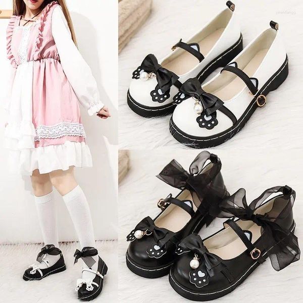 Vestido sapatos 2023 LOLITA MENOR GIRL MERYL LUPINE COM JK Uniform Small Leather Bow Lo Girls