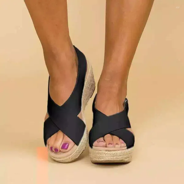 Sandals Fashion Women's Wedge Shoes Casual удобная платформа Peep Toe Элегантные женщины Хилс 2023