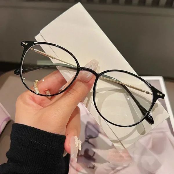 Marca di lusso Round Myopia Glasshi Blu Blu Blocking Uomini per occhiali Prescrizione vicino alla vista da 0 a 4,0 231222